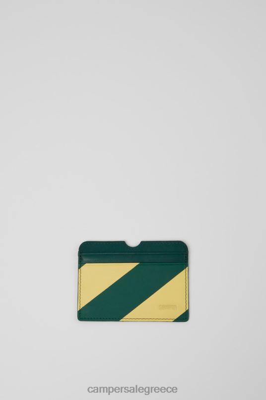Αποκλειστική δερμάτινη θήκη πράσινη και κίτρινη mosa Camper V20TF1869 πράσινος