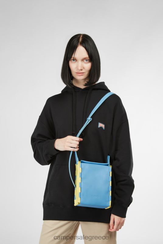 αποκλειστικές τσάντες γραβάτα μπλε και κίτρινη τσάντα χιαστί Camper V20TF1765 μπλε