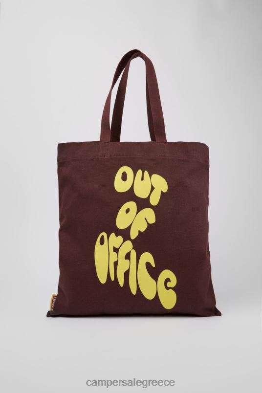 αποκλειστική τσάντα conmigo σε μπορντό και κίτρινο χρώμα Camper V20TF1769 Βουργουνδία