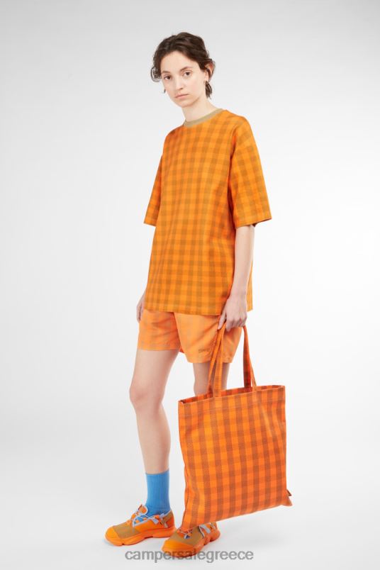 Σχεδιασμός τσάντα πορτοκαλί και μπεζ conmigo Camper V20TF1770 πορτοκάλι