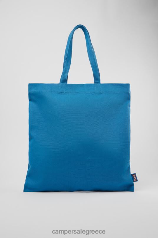 conmigo blue ανακυκλωμένο βαμβακερό tote bag νέες παραλαβές Camper V20TF1865 μπλε