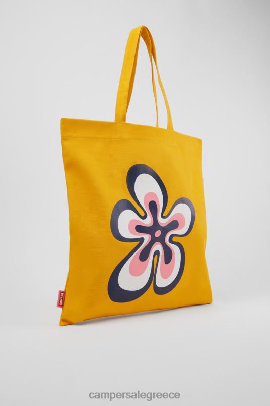 conmigo orange ανακυκλωμένο βαμβακερό tote bag νέες παραλαβές Camper V20TF1864 πορτοκάλι