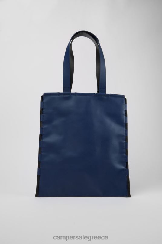 τσάντες γραβάτας μπλε και μαύρες flat tote bag νέες παραλαβές Camper V20TF1766 μπλε