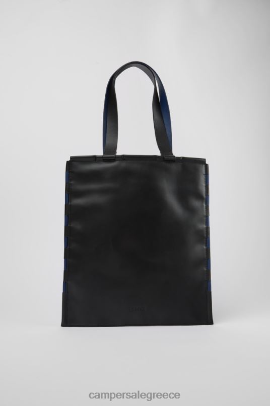 τσάντες γραβάτας μπλε και μαύρες flat tote bag νέες παραλαβές Camper V20TF1766 μπλε