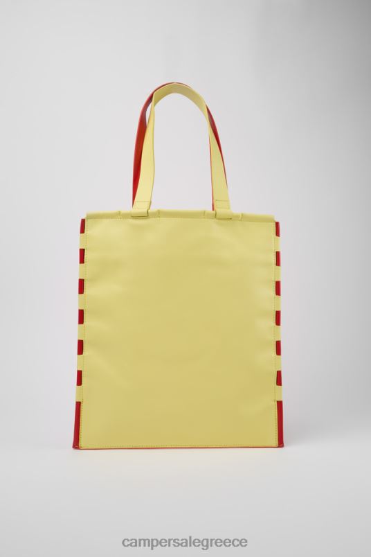 τσάντες γραβάτα κόκκινο και κίτρινο flat tote bag νέες παραλαβές Camper V20TF1767 το κόκκινο