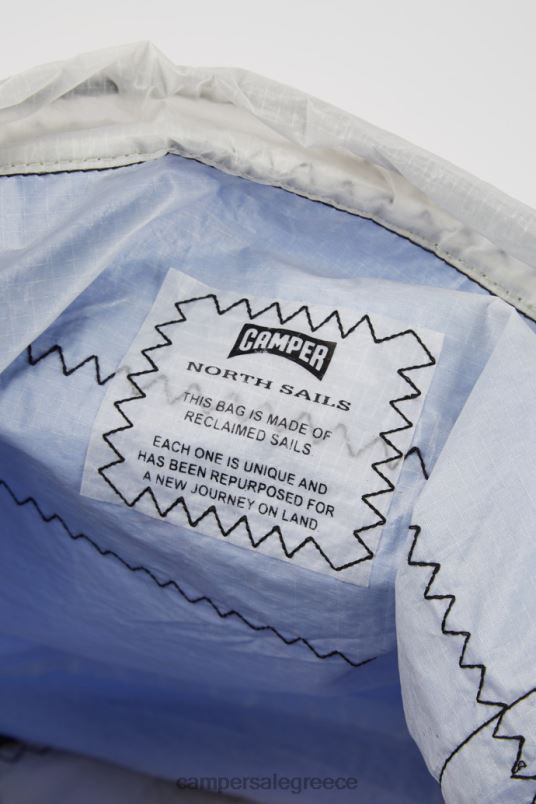 x βόρεια πανιά μπλε και λευκή τσάντα shopper Camper V20TF1771 μπλε