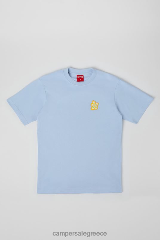 μπλουζάκι μπλουζάκι από βιολογικό βαμβάκι νέες παραλαβές Camper V20TF1827 μπλε