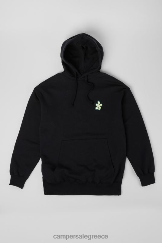 Σχεδιασμός hoodie μαύρο hoodie από οργανικό βαμβάκι Camper V20TF1824 μαύρος