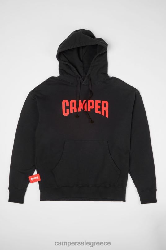 hoodie μαύρο hoodie με λογότυπο Camper V20TF1842 μαύρος