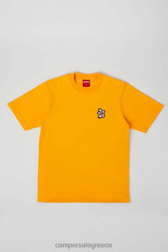 αποκλειστικό t-shirt πορτοκαλί μπλουζάκι από οργανικό βαμβάκι Camper V20TF1828 πορτοκάλι