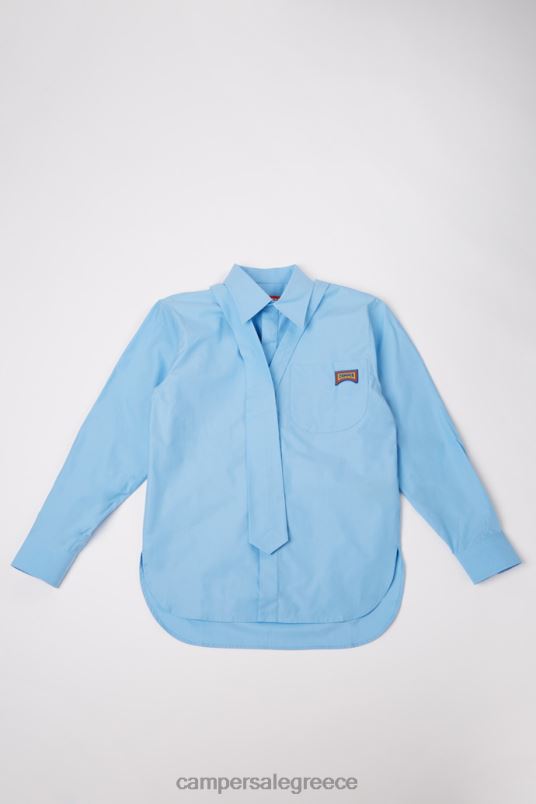 σχέδιο πουκάμισο μπλε unisex πουκάμισο Camper V20TF1831 μπλε