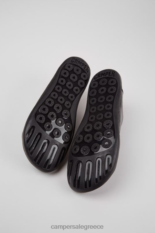 δίδυμα μαύρα δερμάτινα και μάλλινα παπούτσια για γυναίκες νέες αφίξεις Camper V20TF892 μαύρος