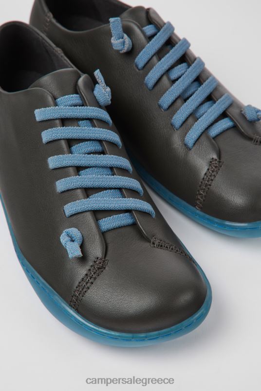 Peu σκούρο γκρι και μπλε δερμάτινα παπούτσια αποκλειστικά για γυναίκες Camper V20TF836 γκρί