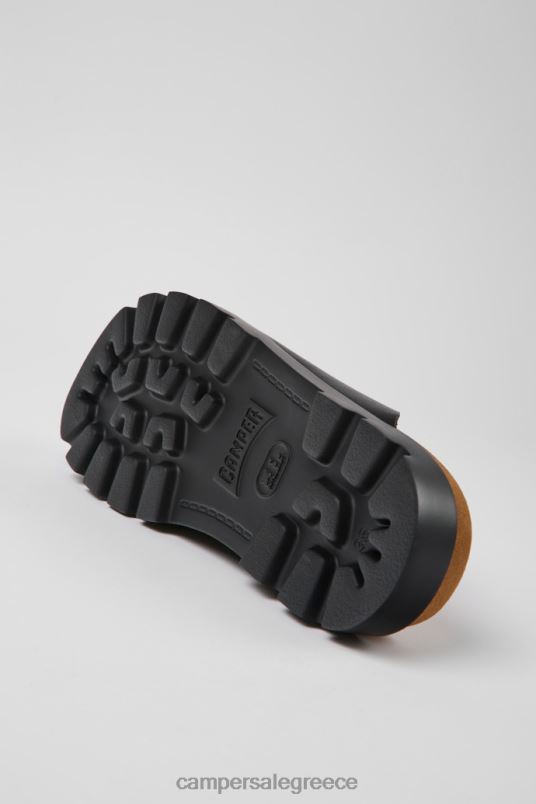 σχέδιο πέδιλο brutus μαύρα δερμάτινα τσόκαρα για γυναίκες Camper V20TF839 μαύρος
