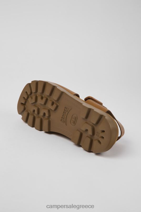 σανδάλι brutus καφέ δερμάτινα σανδάλια αποκλειστικά για γυναίκες Camper V20TF849 καφέ