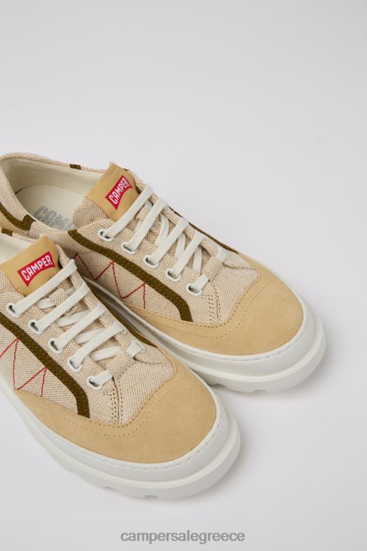 αποκλειστικά γυναικεία αθλητικά παπούτσια brutus μπεζ και πράσινο Camper V20TF915 μπεζ