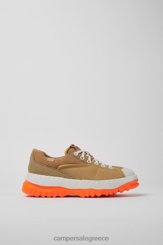 design teix μπεζ και λευκά ανακυκλωμένα υφασμάτινα παπούτσια για γυναίκες Camper V20TF888 μπεζ