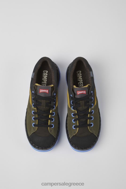 design teix πράσινα και γκρι παπούτσια από ανακυκλωμένο ύφασμα για γυναίκες Camper V20TF889 πράσινος