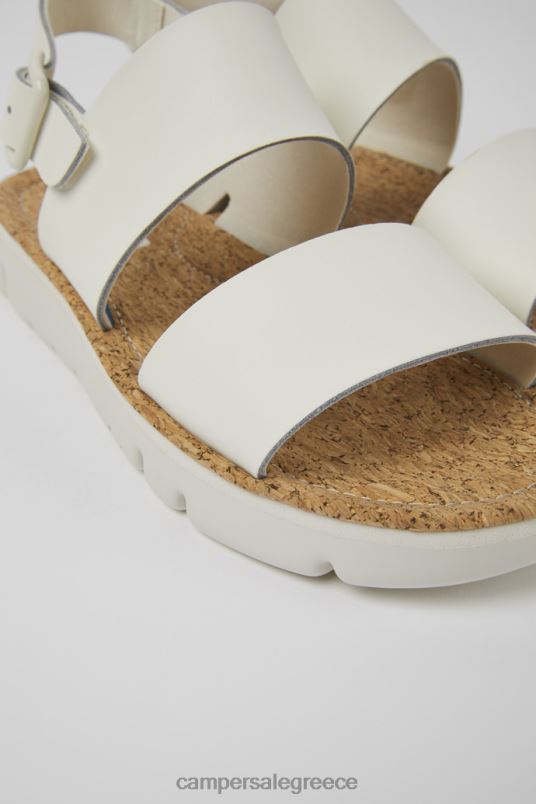 Γυναικεία σανδάλια από λευκό δέρμα oruga νέες παραλαβές Camper V20TF830 άσπρο