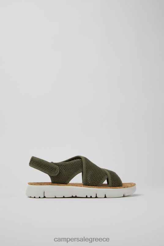 υφασμάτινα σανδάλια σχεδίασης πράσινο oruga για γυναίκες Camper V20TF832 πράσινος