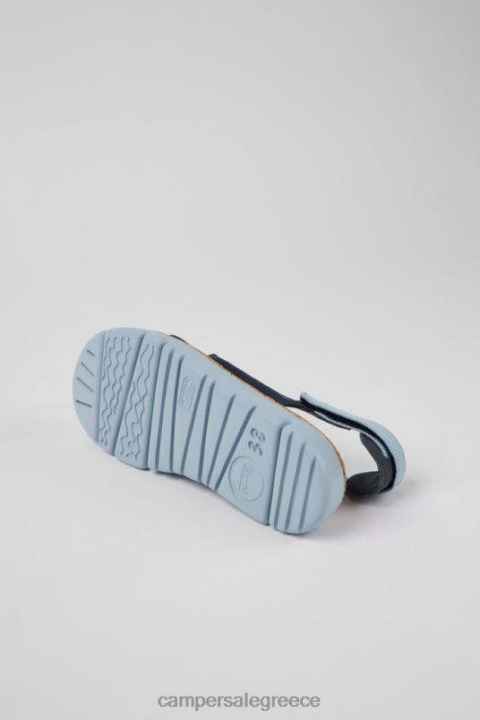 Σχεδιασμός oruga πολύχρωμα nubuck και υφασμάτινα σανδάλια για γυναίκες Camper V20TF871 πολύχρωμος