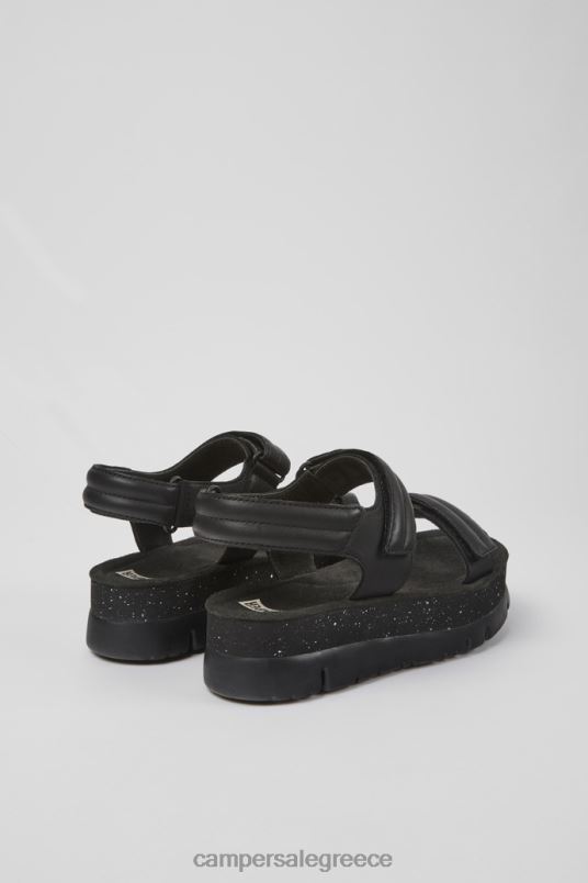 γυναικεία πέδιλα oruga up μαύρα δερμάτινα νέες αφίξεις Camper V20TF852 μαύρος