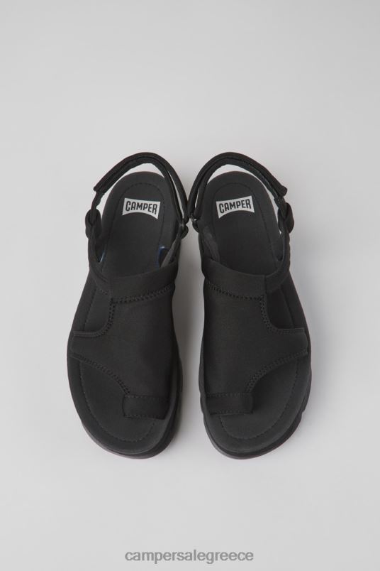 μαύρα υφασμάτινα σανδάλια oruga up για γυναίκες νέες αφίξεις Camper V20TF858 μαύρος
