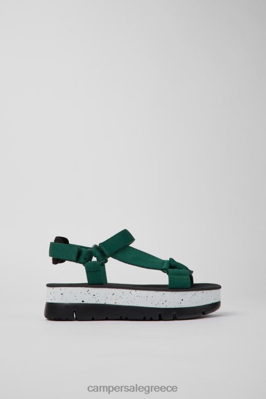 Αποκλειστικά γυναικεία πέδιλα από ύφασμα oruga up πράσινο Camper V20TF860 πράσινος