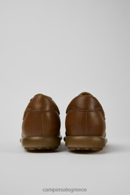 αποκλειστικά δερμάτινα αθλητικά παπούτσια pelotas καφέ για γυναίκες Camper V20TF902 καφέ