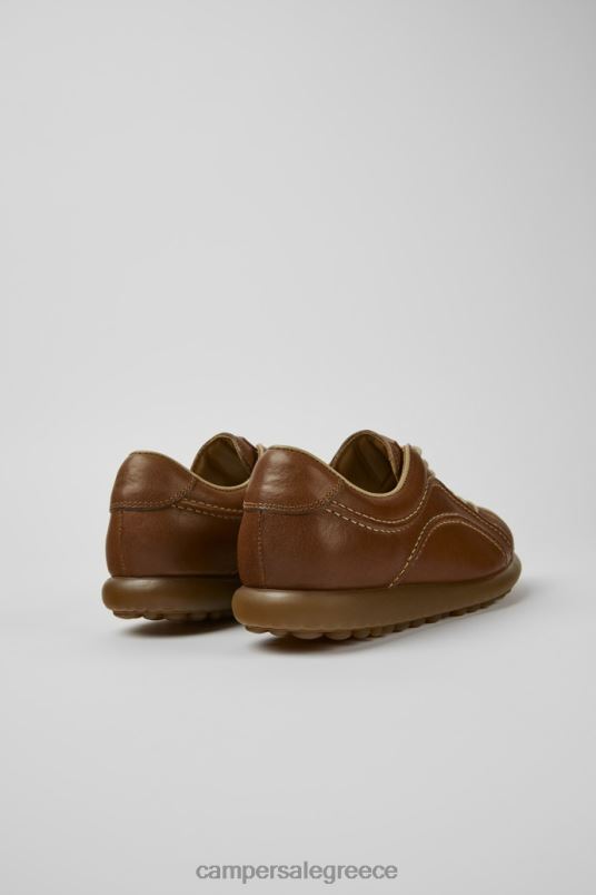 Σχεδιασμός pelotas καφέ δερμάτινα αθλητικά παπούτσια για γυναίκες Camper V20TF904 καφέ