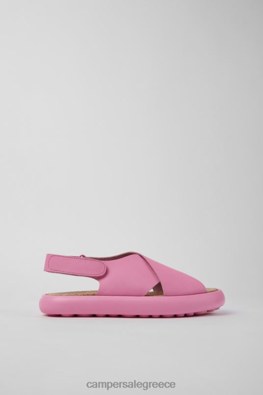 σχέδιο pelotas flota ροζ δερμάτινα σανδάλια για γυναίκες Camper V20TF873 ροζ