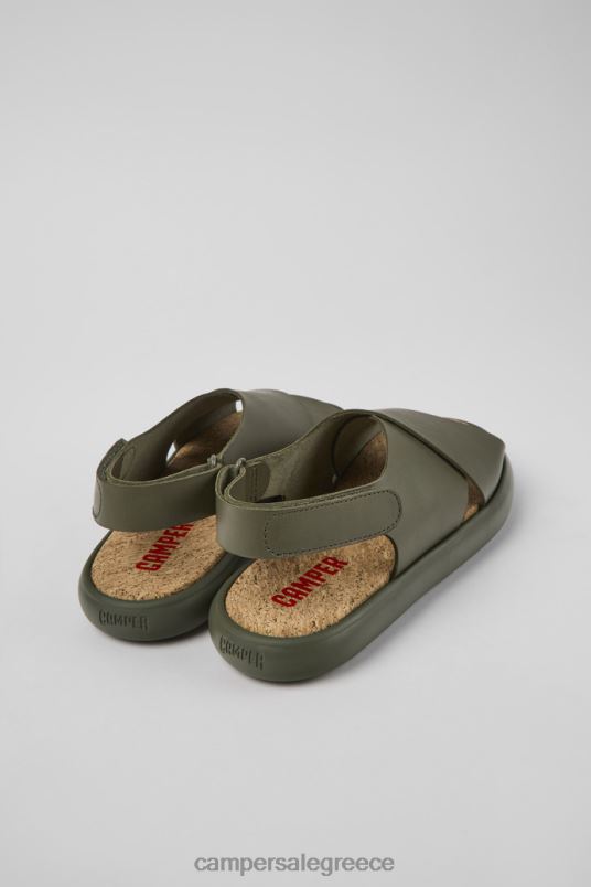 pelotas flota πράσινα δερμάτινα σανδάλια για γυναίκες νέες αφίξεις Camper V20TF874 πράσινος