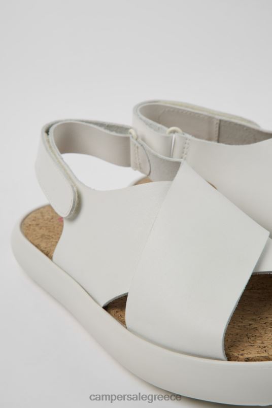 pelotas flota λευκά δερμάτινα σανδάλια για γυναίκες νέες αφίξεις Camper V20TF875 άσπρο