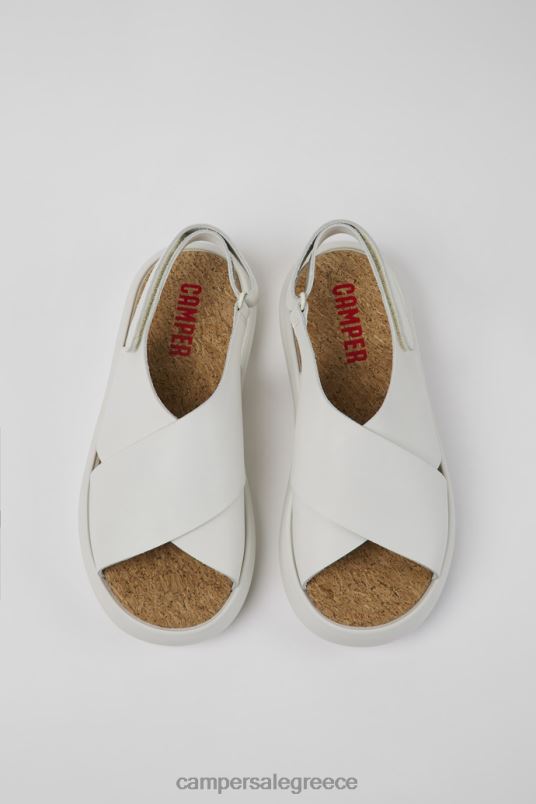 pelotas flota λευκά δερμάτινα σανδάλια για γυναίκες νέες αφίξεις Camper V20TF875 άσπρο