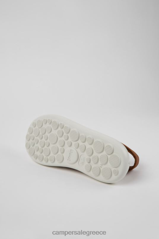 αποκλειστικά δερμάτινα πέδιλα pelotas flota καφέ και λευκά για γυναίκες Camper V20TF877 καφέ