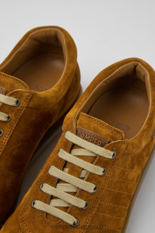 Αποκλειστικά γυναικεία αθλητικά παπούτσια pelotas καφέ nubuck Camper V20TF919 καφέ