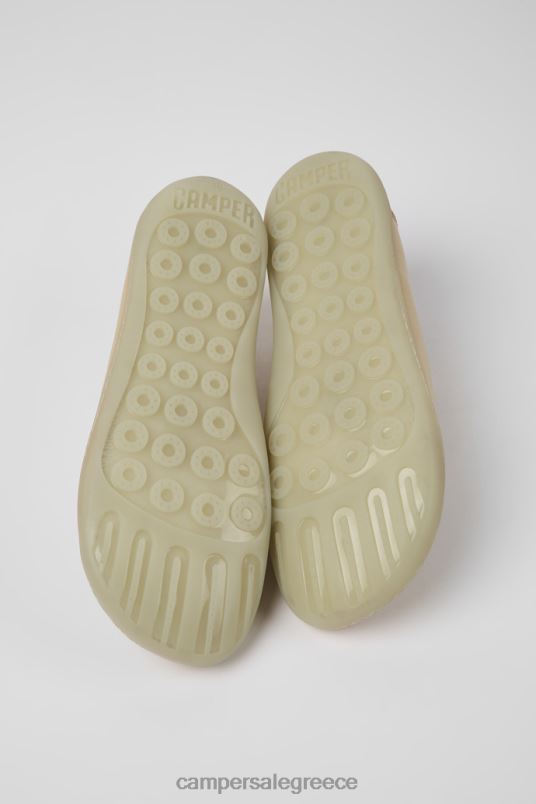 Σχεδιασμός peu μπεζ δερμάτινα παπούτσια για γυναίκες Camper V20TF880 μπεζ