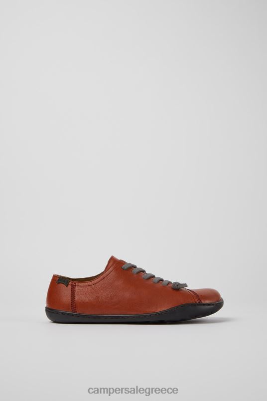 Σχεδιασμός peu μπορντό δερμάτινα παπούτσια για γυναίκες Camper V20TF894 Βουργουνδία