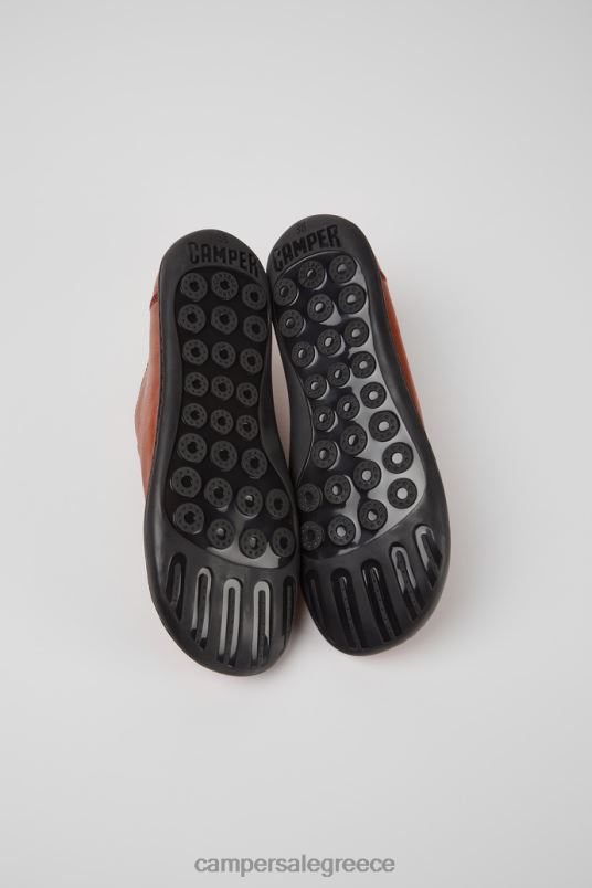 Σχεδιασμός peu μπορντό δερμάτινα παπούτσια για γυναίκες Camper V20TF894 Βουργουνδία