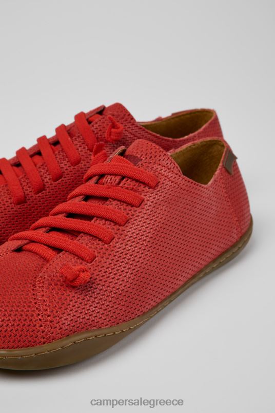 peu κόκκινα δερμάτινα παπούτσια αποκλειστικά για γυναίκες Camper V20TF917 το κόκκινο