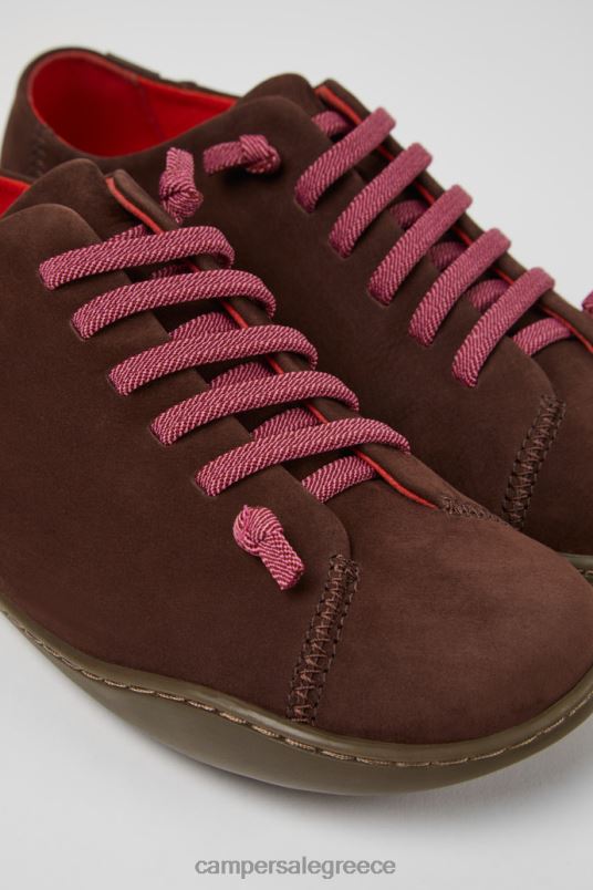 peu καφέ παπούτσια nubuck για γυναίκες νέες αφίξεις Camper V20TF899 καφέ