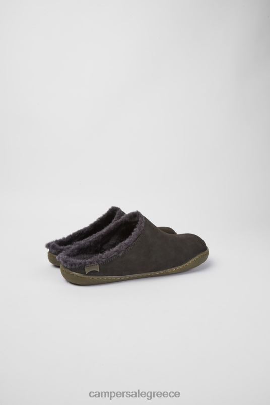 peu σκούρο γκρι παπούτσια nubuck για γυναίκες νέες αφίξεις Camper V20TF935 γκρί