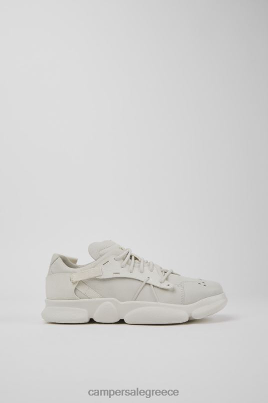 αποκλειστικά γυναικεία πάνινα παπούτσια από λευκά καρστικά μη βαμμένα δέρματα Camper V20TF646 άσπρο