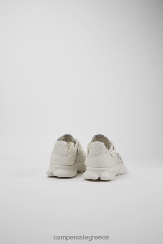 αποκλειστικά γυναικεία πάνινα παπούτσια από λευκά καρστικά μη βαμμένα δέρματα Camper V20TF646 άσπρο