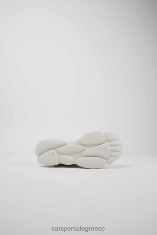 αποκλειστικά γυναικεία πάνινα παπούτσια από λευκά καρστικά μη βαμμένα δέρματα Camper V20TF646 άσπρο