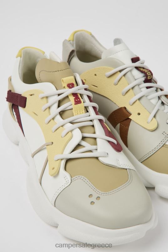 δίδυμα πολύχρωμα δερμάτινα και υφασμάτινα πάνινα παπούτσια για γυναίκες νέες αφίξεις Camper V20TF651 πολύχρωμος