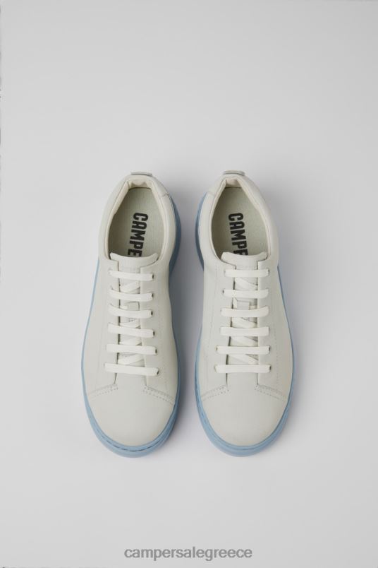 επιλαχόντως λευκά και μπλε μη βαμμένα δερμάτινα πάνινα παπούτσια για γυναίκες νέες αφίξεις Camper V20TF656 άσπρο