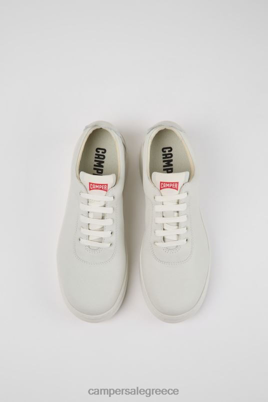 αποκλειστικά επιλαχόντως λευκά μη βαμμένα δερμάτινα αθλητικά παπούτσια για γυναίκες Camper V20TF699 άσπρο
