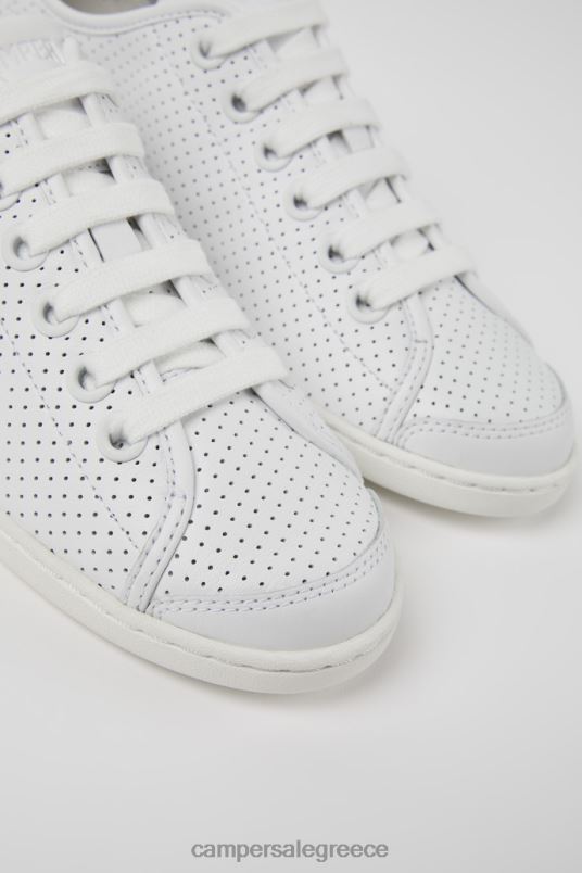 αποκλειστικά γυναικεία πάνινα παπούτσια από λευκό δέρμα Camper V20TF701 άσπρο