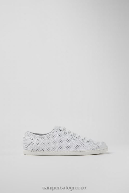 αποκλειστικά γυναικεία πάνινα παπούτσια από λευκό δέρμα Camper V20TF701 άσπρο